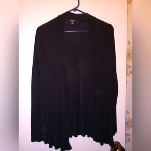 Ruffled on the bottom cardigan